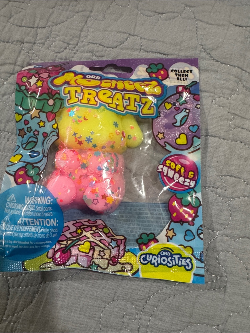 Mocheez Treatz Yellow & Pink Squishy Plush Toy